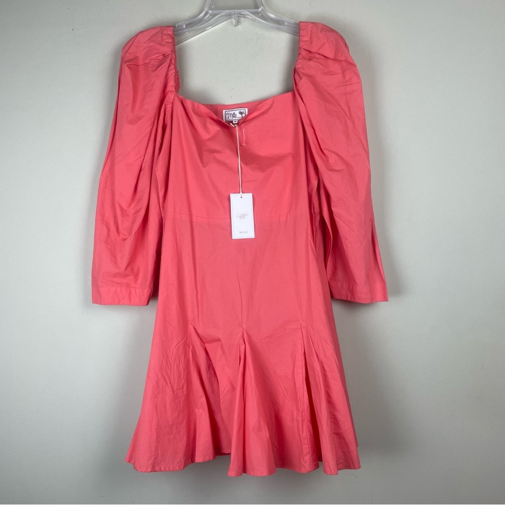 NWT - Mille Resort & Travel Anais Popover Dress in Melon Size Medium - Picture 11 of 17